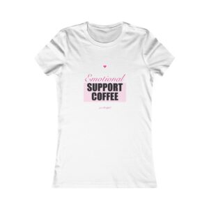 Emotional Support Coffee Fitted Tee