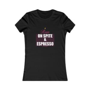 Run On Spite & Espresso Fitted Tee
