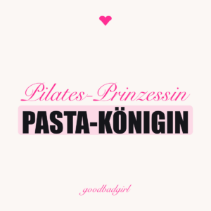 Pilates-Prinzessin Pasta-Königin Glänzende Tasse