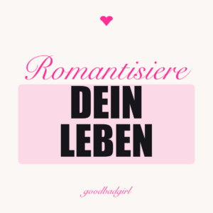 Romantisiere Dein Leben Schweres T-Shirt