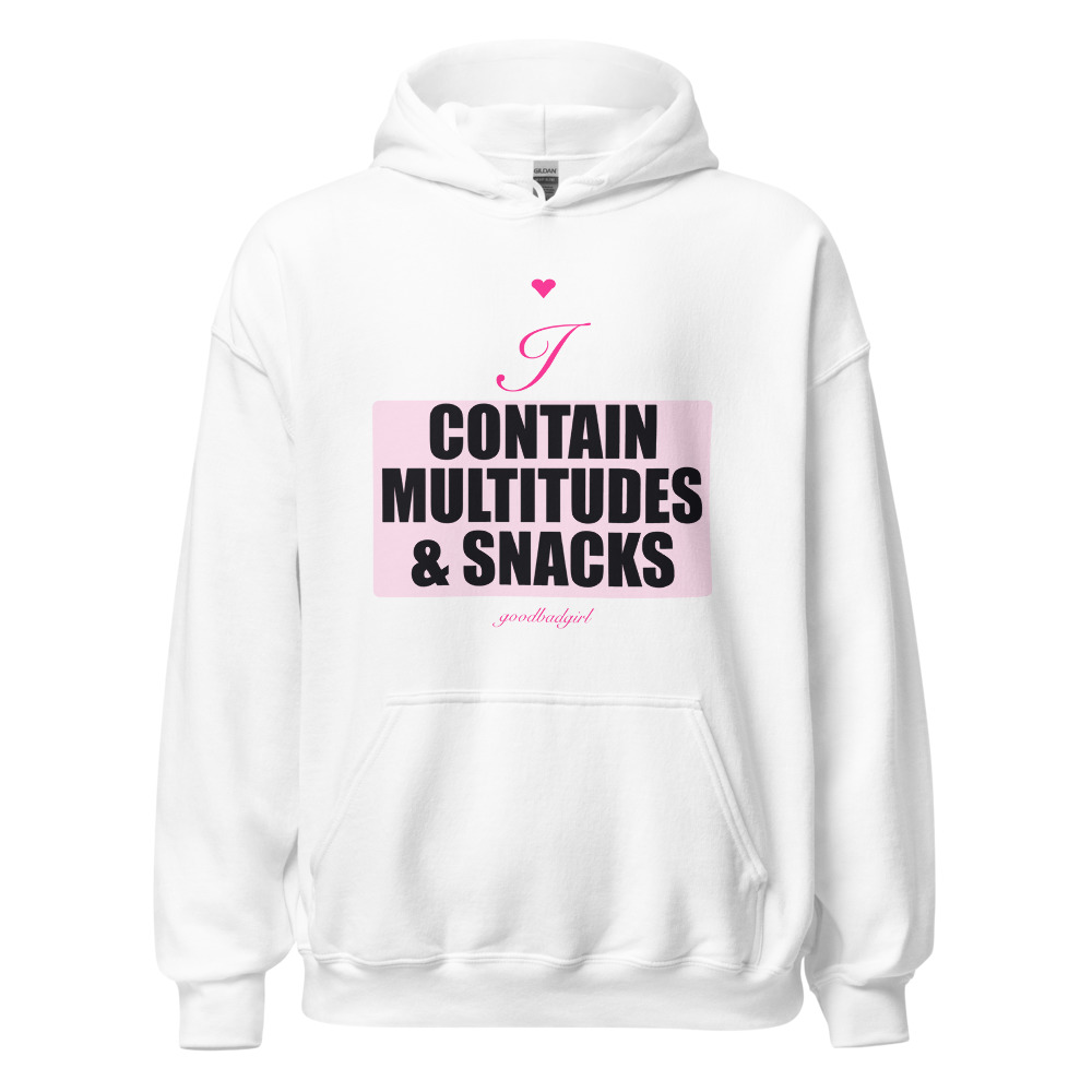 I Contain Multitudes & Snacks Premium Hoodie